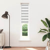 Vidaxl Zebra Roller Blind 50x200 cm Stoffbreite 45,9 cm hellgrau