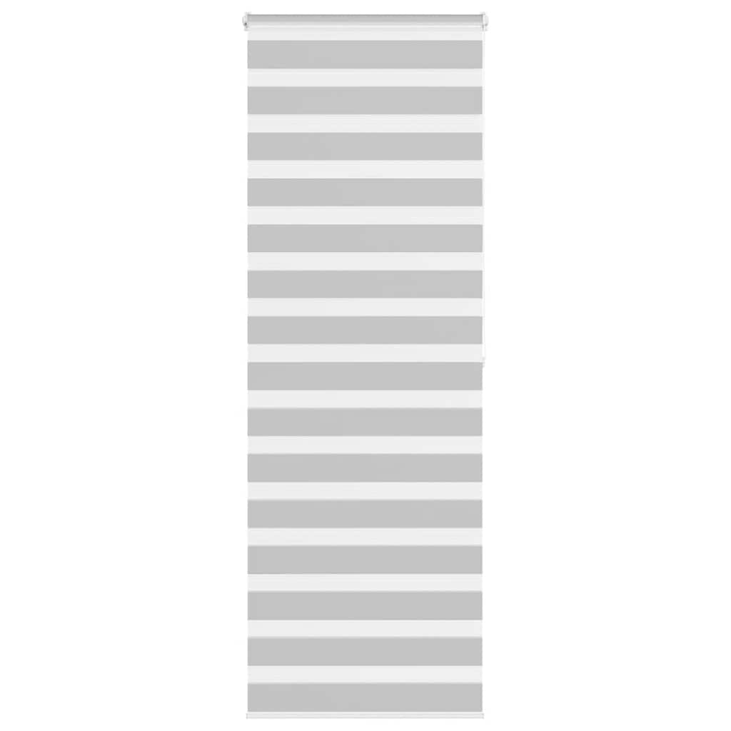 Vidaxl Zebra Roller Blind 75x200 cm Stoffbreite 70,9 cm hellgrau
