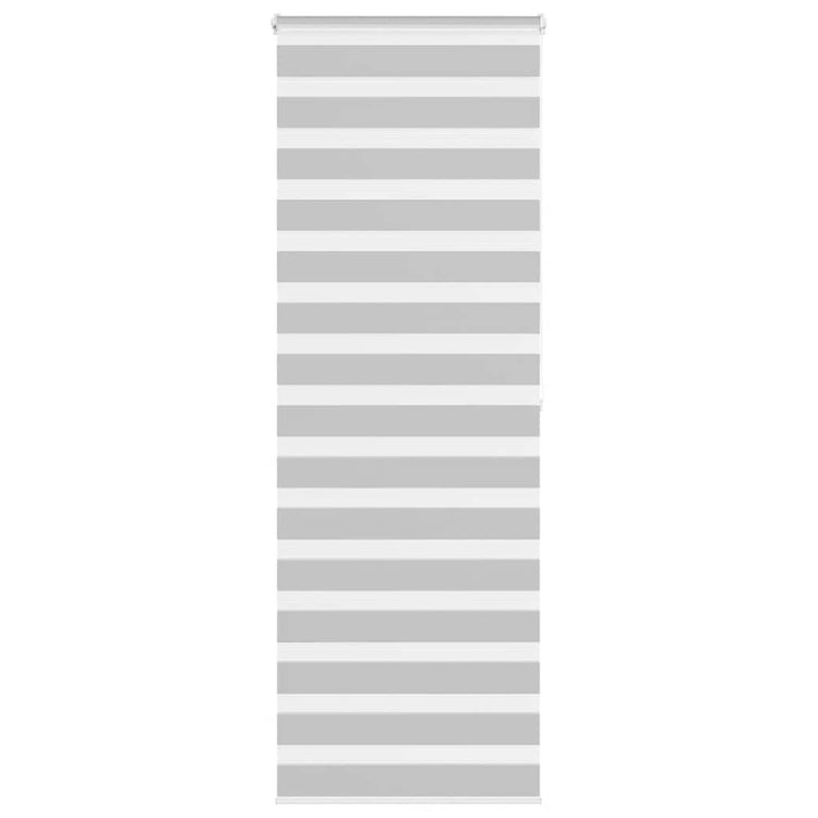 Vidaxl Zebra Roller Blind 75x200 cm Stoffbreite 70,9 cm hellgrau