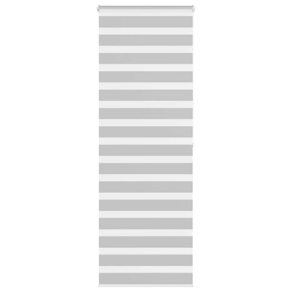 Vidaxl Zebra Roller Blind 80x200 cm Staubbreite 75,9 cm hellgrau
