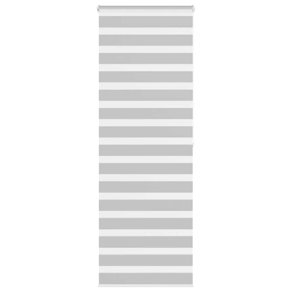 Vidaxl Zebra Roller Blind 85x200 cm Stoffbreite 80,9 cm hellgrau