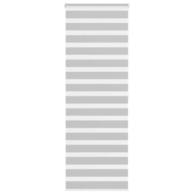 Vidaxl Zebra Roller Blind 85x200 cm Stoffbreite 80,9 cm hellgrau