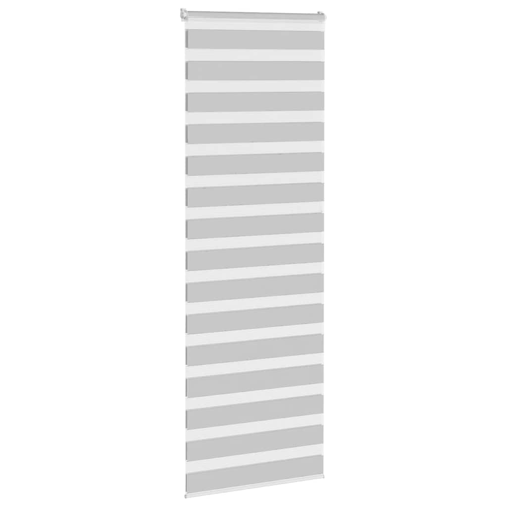 Vidaxl Zebra Roller Blind 85x200 cm Stoffbreite 80,9 cm hellgrau