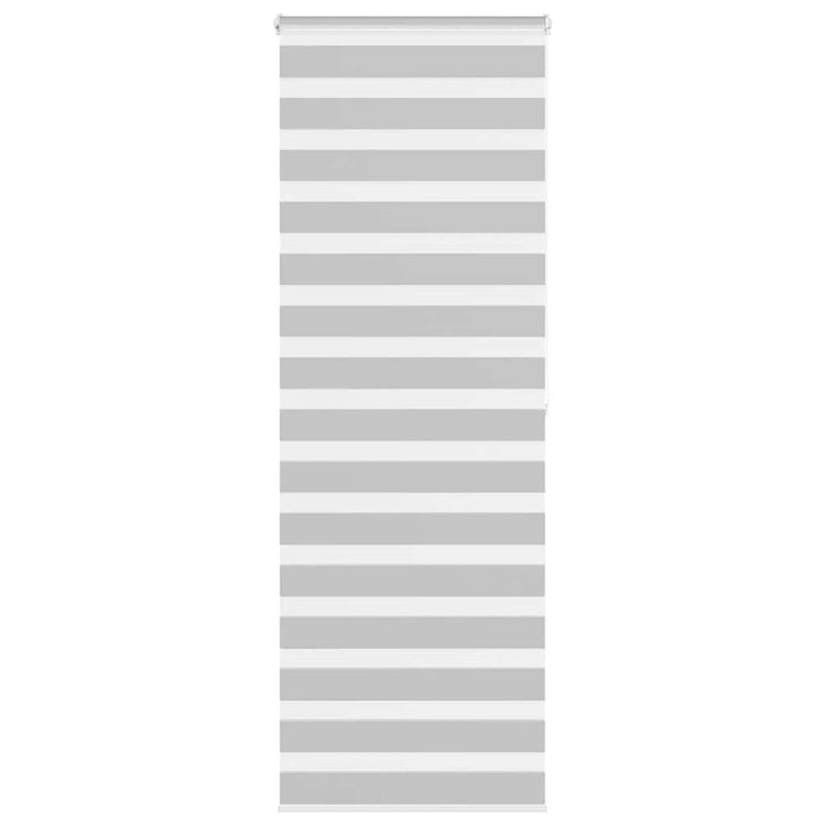 Vidaxl Zebra Roller Blind 90x200 cm Staubbreite 85,9 cm hellgrau