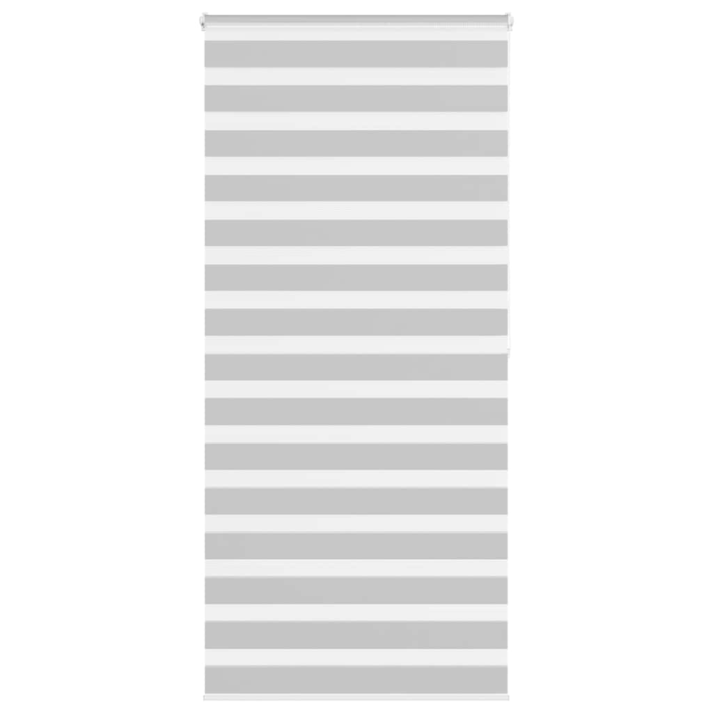Vidaxl Zebra Roller Blind 95x200 cm Stoffbreite 90,9 cm hellgrau