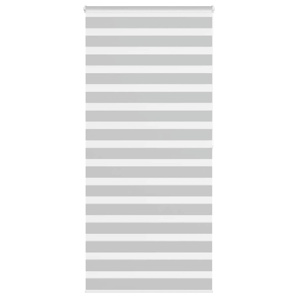 Vidaxl Zebra Roller Blind 110x200 cm Stoffbreite 105,9 cm hellgrau