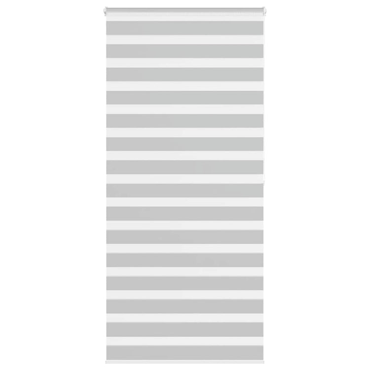 Vidaxl Zebra Roller Blind 110x200 cm Stoffbreite 105,9 cm hellgrau