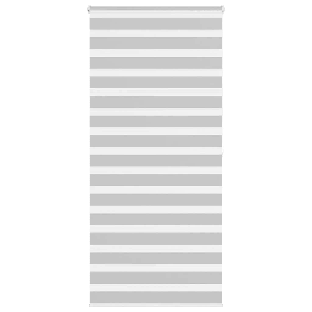 Vidaxl Zebra Roller Blind 115x200 cm Stoffbreite 110,9 cm hellgrau
