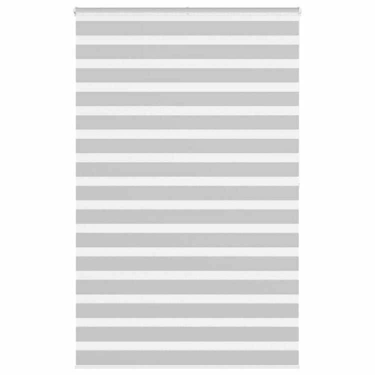 Vidaxl Zebra Roller Blind 140x200 cm Stoffbreite 135,9 cm hellgrau