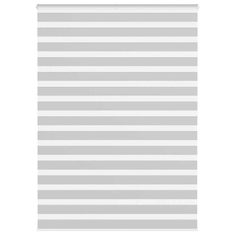 Vidaxl Zebra Roller Blind 155x200 cm Stoffbreite 150,9 cm hellgrau