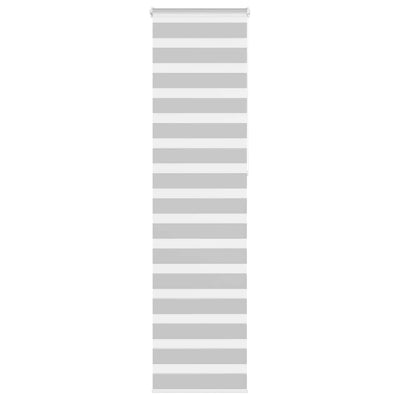 VidaXL Zebra-Rollo 55x230 cm Stoffbreite 50,9 cm Hellgrau
