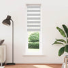 VidaXL Zebra-Rollo 55x230 cm Stoffbreite 50,9 cm Hellgrau