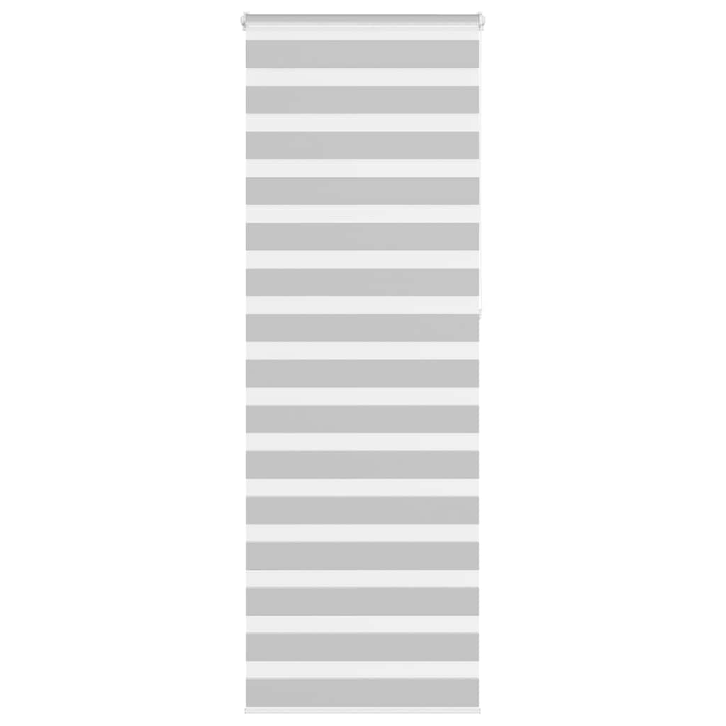 Vidaxl Zebra Roller Blind 70x230 cm Stoffbreite 65,9 cm hellgrau