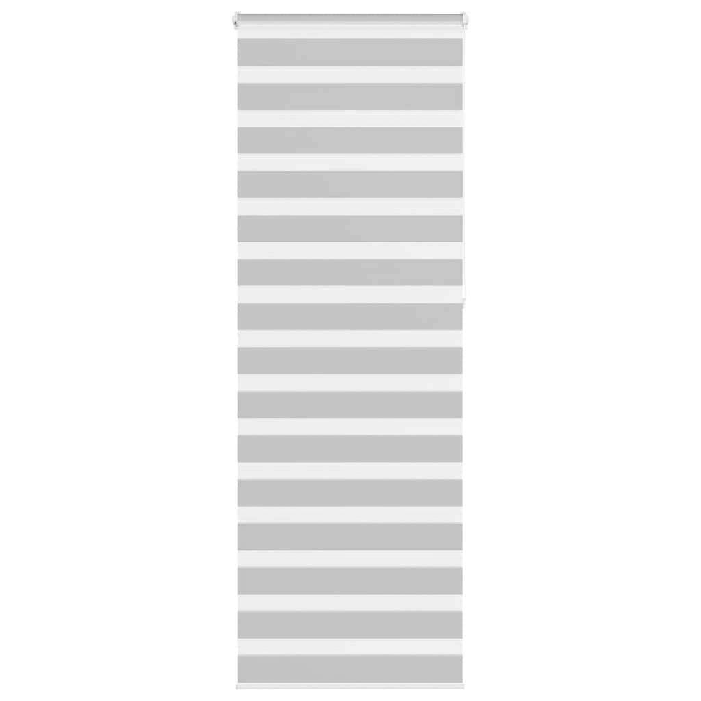 Vidaxl Zebra Roller Blind 90x230 cm Stoffbreite 85,9 cm hellgrau
