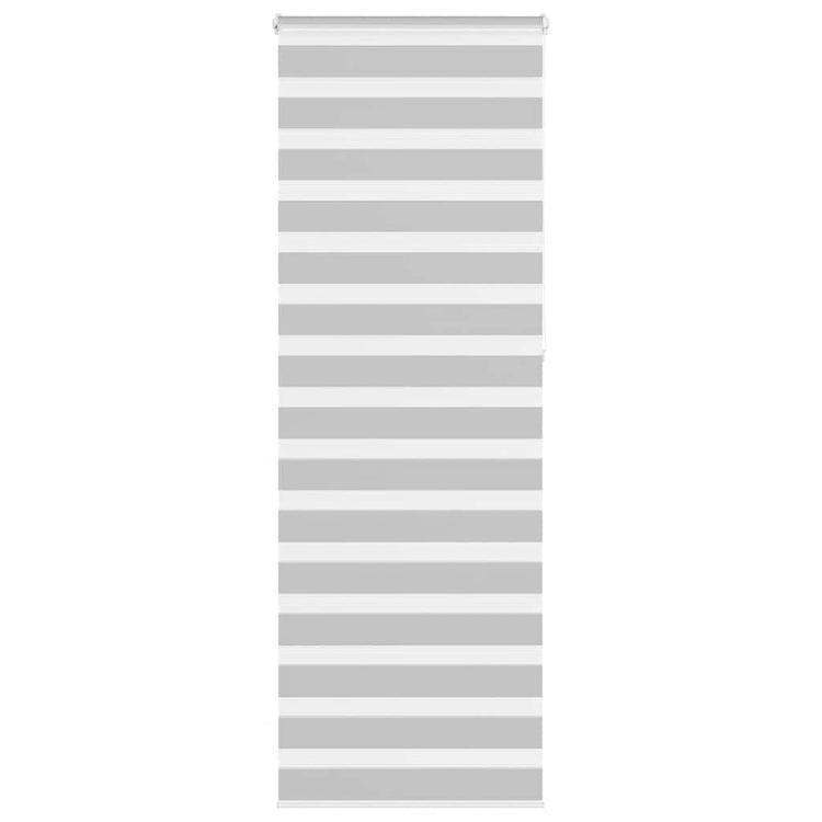 Vidaxl Zebra Roller Blind 90x230 cm Stoffbreite 85,9 cm hellgrau