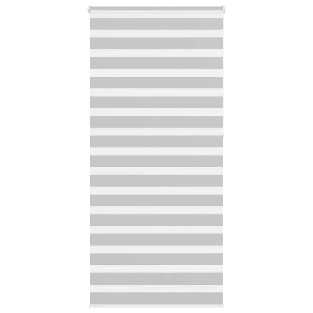Vidaxl Zebra Roller Blind 95x230 cm Stoffbreite 90,9 cm hellgrau