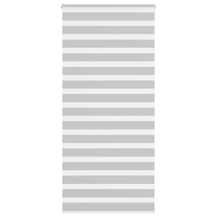 Vidaxl Zebra Roller Blind 100x230 cm Stoffbreite 95,9 cm hellgrau