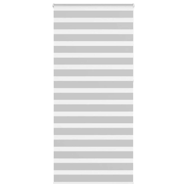 Vidaxl Zebra Roller Blind 105x230 cm Stoffbreite 100,9 cm hellgrau