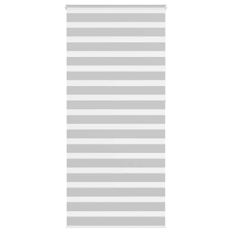 Vidaxl Zebra Roller Blind 110x230 cm Stoffbreite 105,9 cm hellgrau