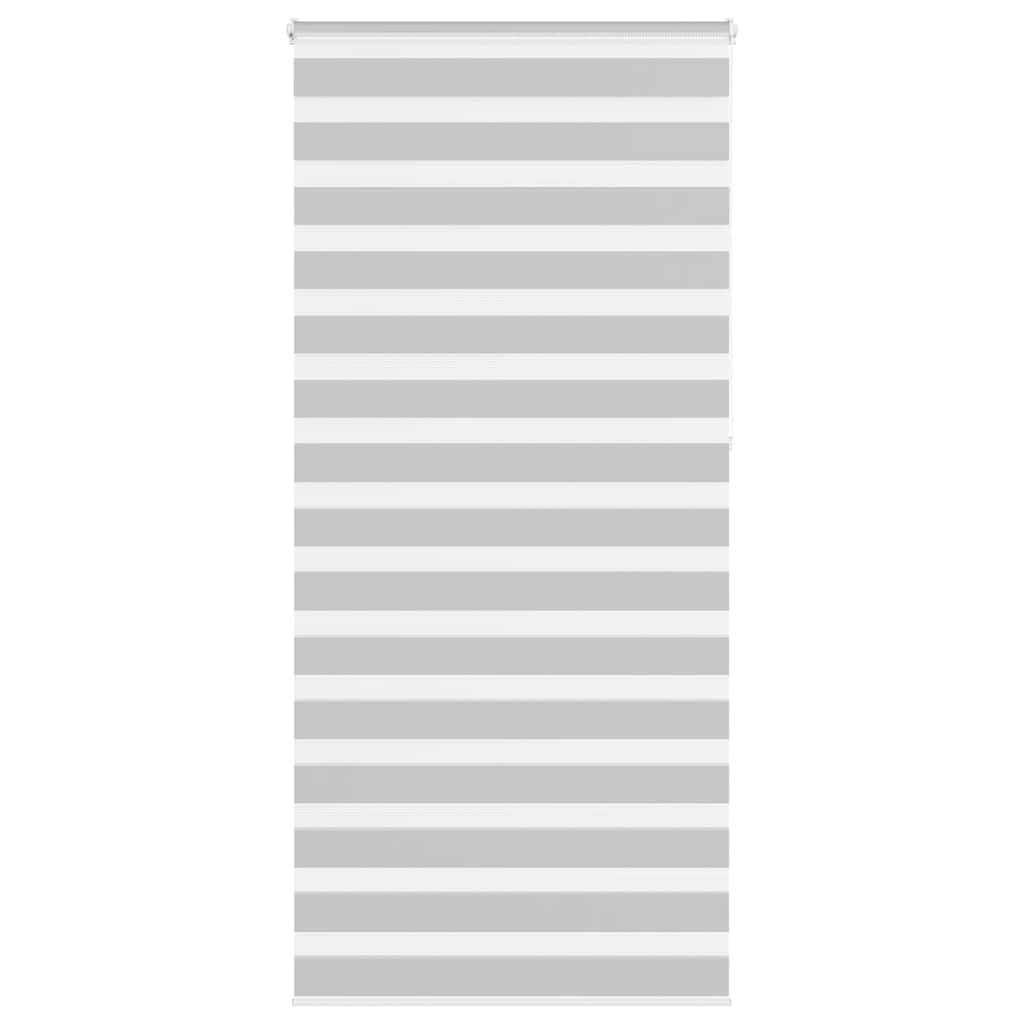 Vidaxl Zebra Roller Blind 115x230 cm Stoffbreite 110,9 cm hellgrau