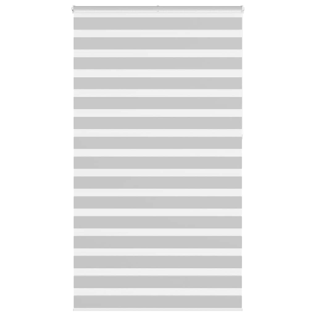 Vidaxl Zebra Roller Blind 125x230 cm Stoffbreite 120,9 cm hellgrau