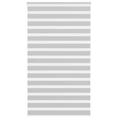 Vidaxl Zebra Roller Blind 130x230 cm Stoffbreite 125,9 cm hellgrau