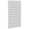 Vidaxl Zebra Roller Blind 130x230 cm Stoffbreite 125,9 cm hellgrau
