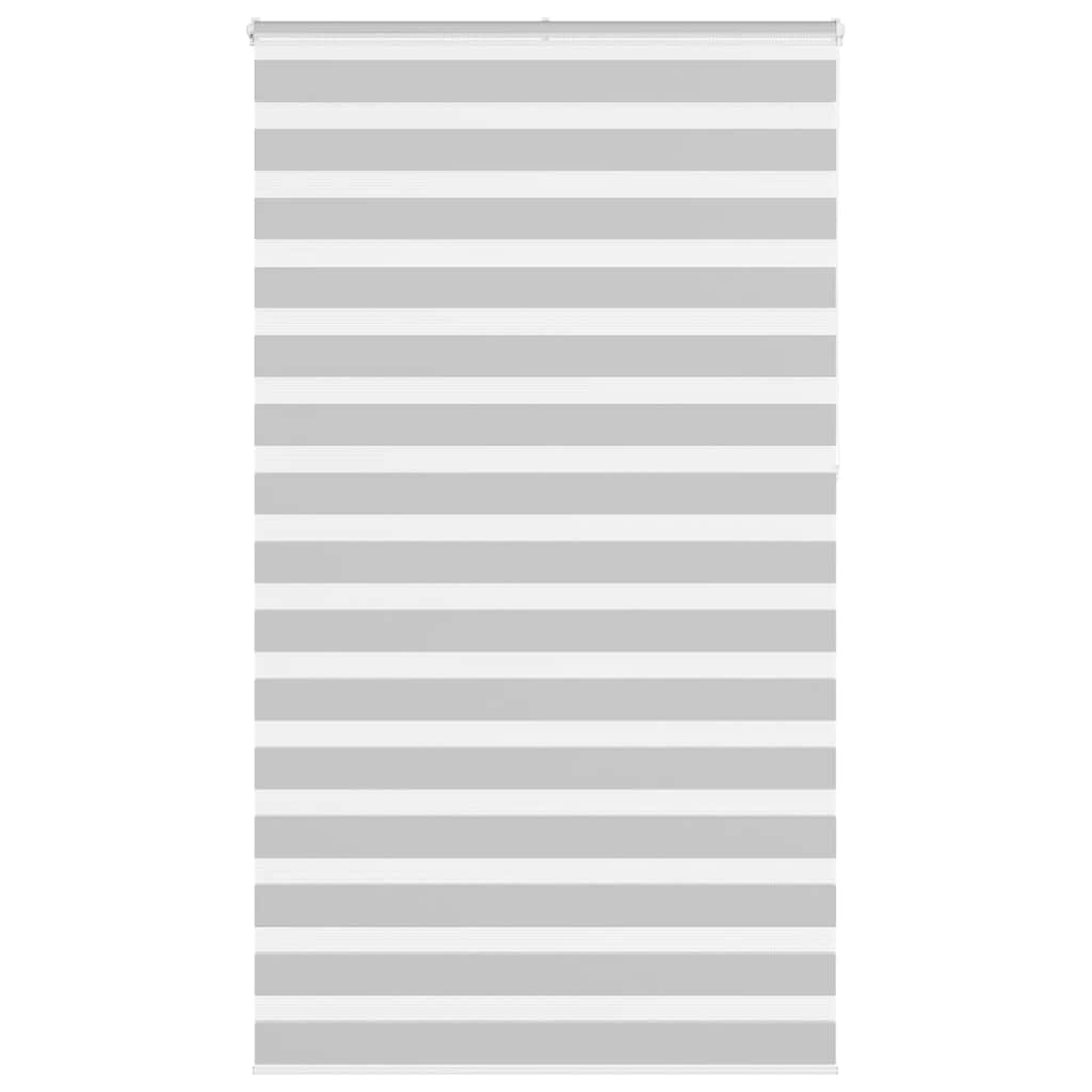 Vidaxl Zebra Roller Blind 135x230 cm Stoffbreite 130,9 cm hellgrau