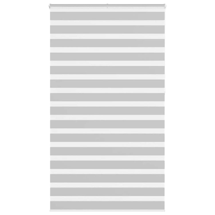 Vidaxl Zebra Roller Blind 135x230 cm Stoffbreite 130,9 cm hellgrau