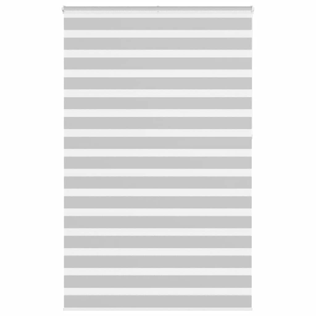 Vidaxl Zebra Roller Blind 140x230 cm Stoffbreite 135,9 cm hellgrau