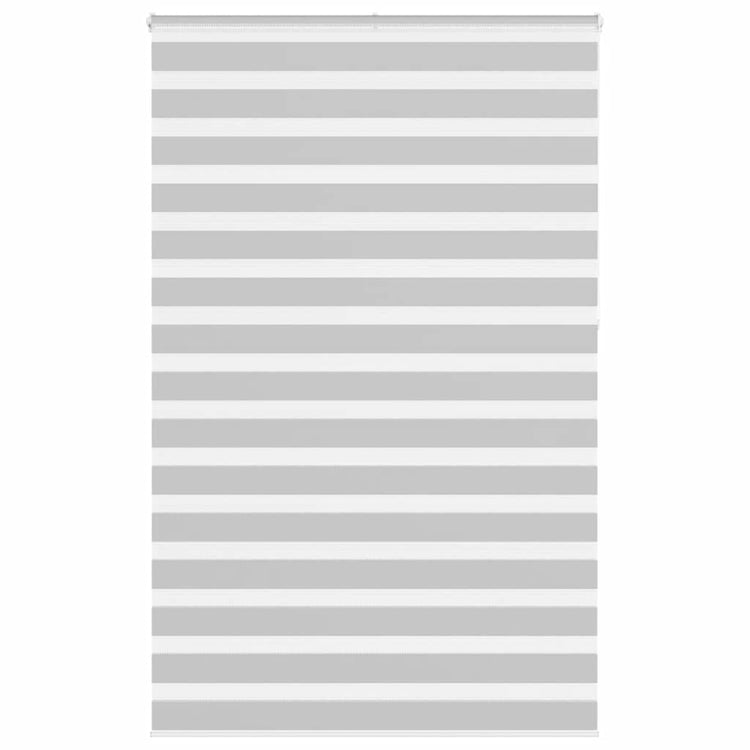 Vidaxl Zebra Roller Blind 140x230 cm Stoffbreite 135,9 cm hellgrau