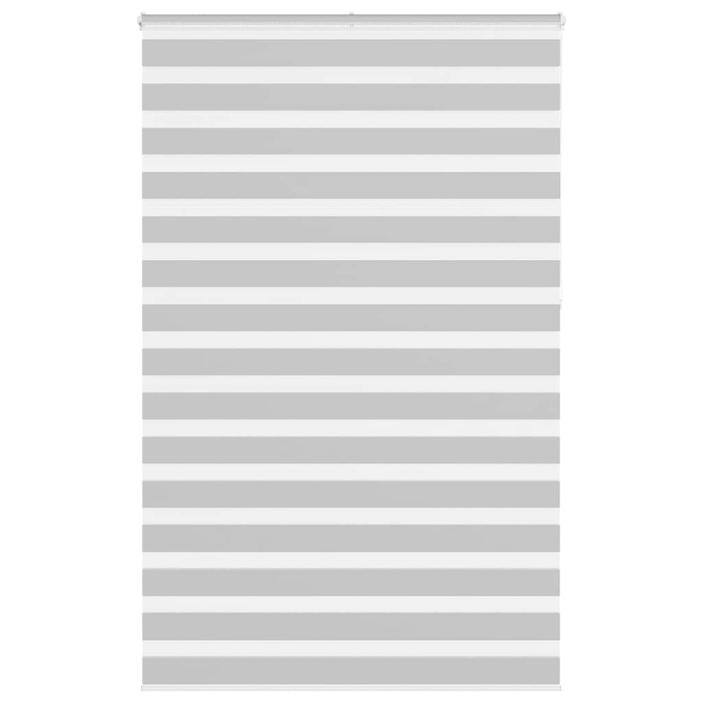 Vidaxl Zebra Roller Blind 145x230 cm Stoffbreite 140,9 cm hellgrau