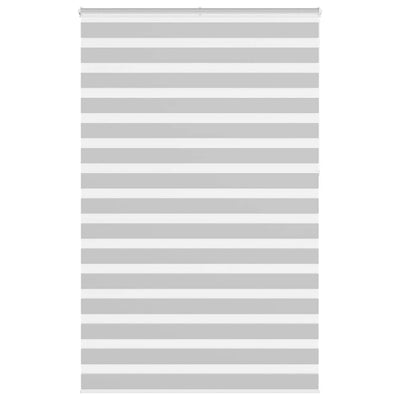 Vidaxl Zebra Roller Blind 145x230 cm Stoffbreite 140,9 cm hellgrau