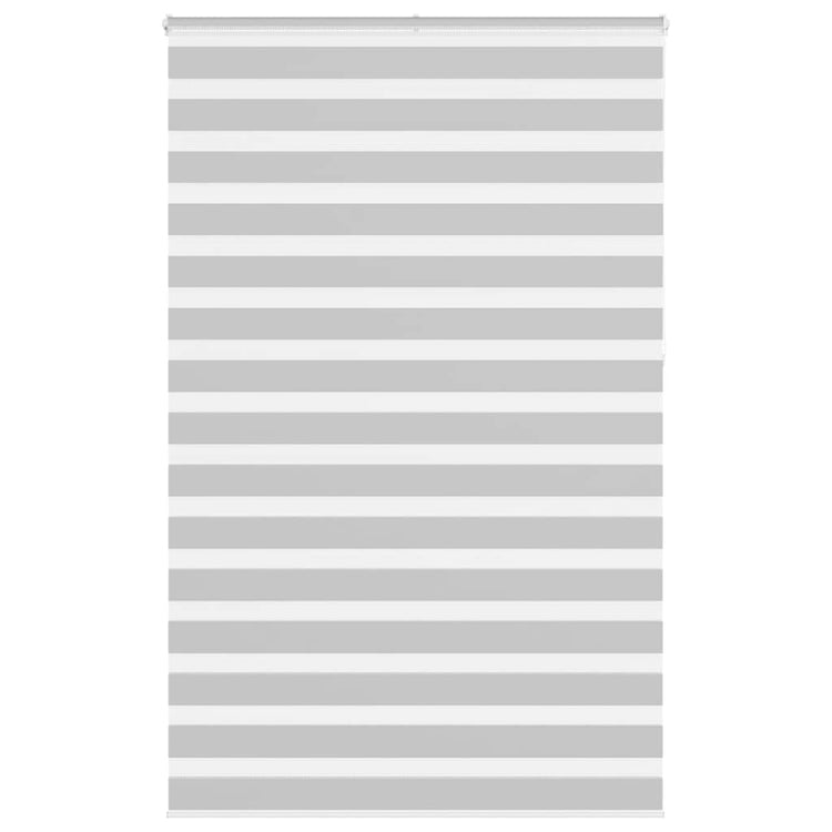 Vidaxl Zebra Roller Blind 145x230 cm Stoffbreite 140,9 cm hellgrau