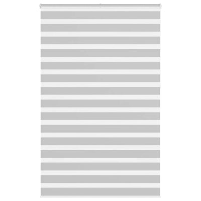 Vidaxl Zebra Roller Blind 150x230 cm Stoffbreite 145,9 cm hellgrau