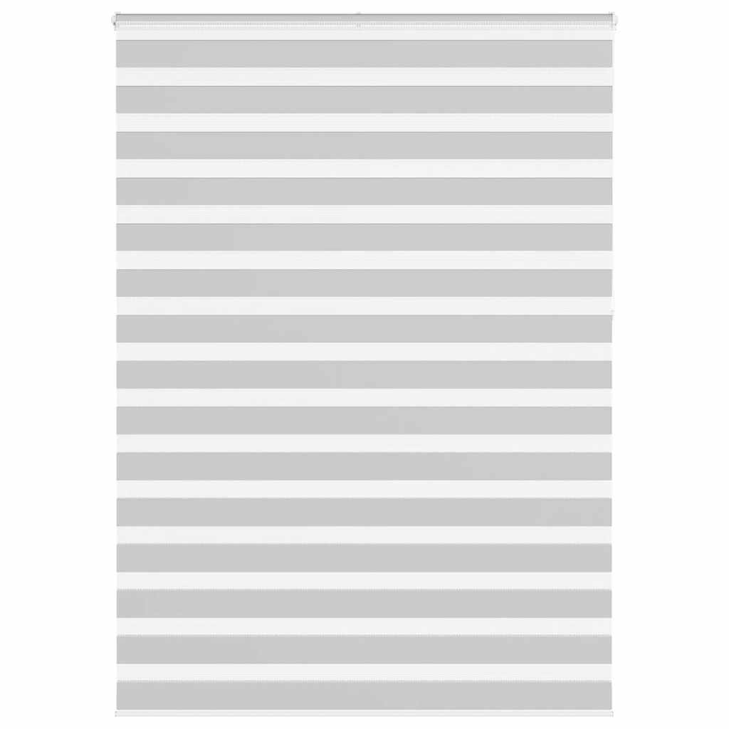 Vidaxl Zebra Roller Blind 160x230 cm Stoffbreite 155,9 cm hellgrau