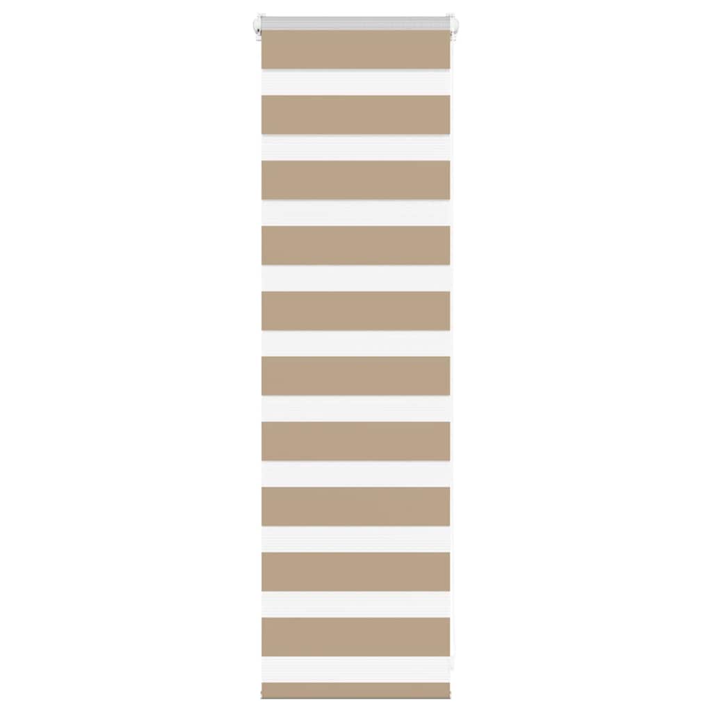 Vidaxl Zebrajalind 40x100 cm Stoffbreite 35,9 cm Polyester Sandbraun