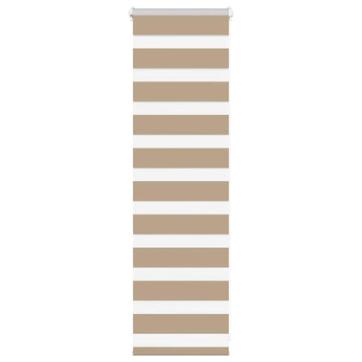 Vidaxl Zebrajalind 40x100 cm Stoffbreite 35,9 cm Polyester Sandbraun