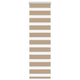 Vidaxl Zebrajalind 40x100 cm Stoffbreite 35,9 cm Polyester Sandbraun