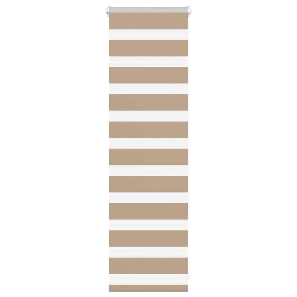 Vidaxl Zebra Blind 45x100 cm Staubbreite 40,9 cm Polyester Sandbraun