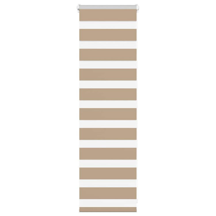 Vidaxl Zebra Blind 45x100 cm Staubbreite 40,9 cm Polyester Sandbraun