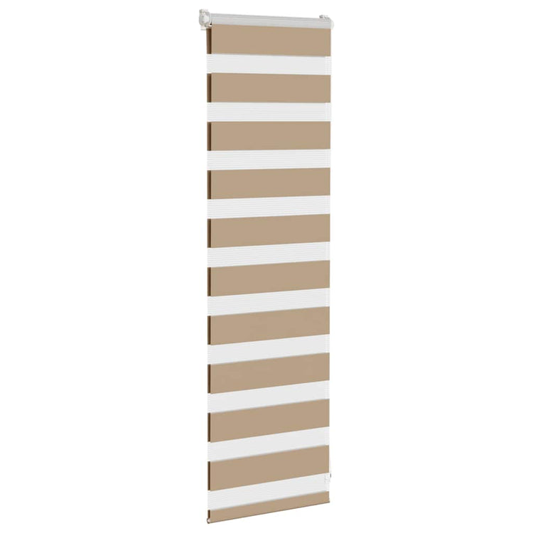 Vidaxl Zebra Blind 45x100 cm Staubbreite 40,9 cm Polyester Sandbraun
