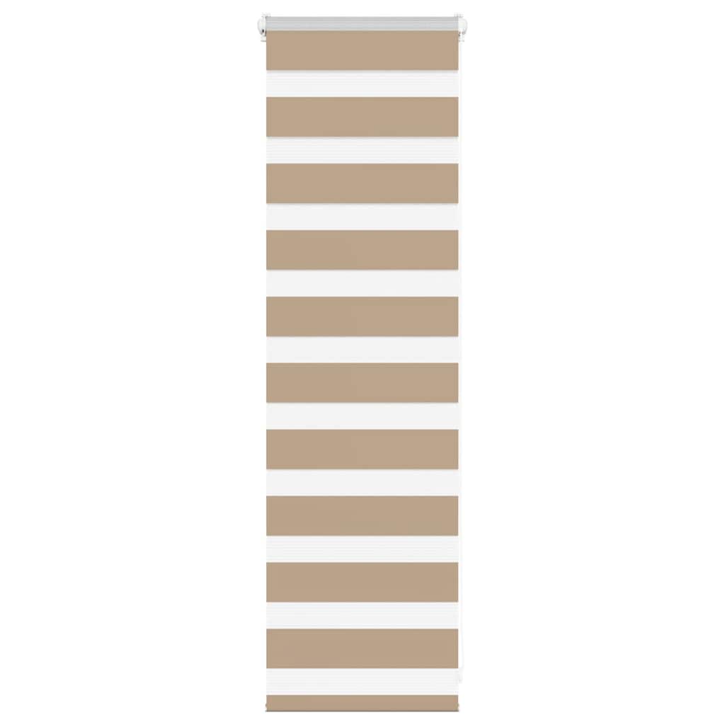 Vidaxl Zebra Blind 50x100 cm Staubbreite 45,9 cm Polyester Sandbraun