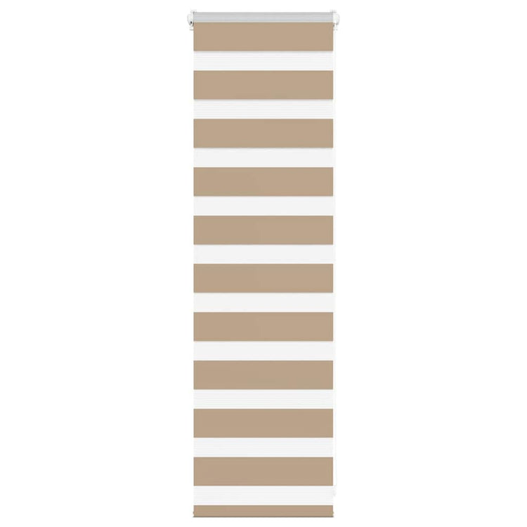 Vidaxl Zebra Blind 50x100 cm Staubbreite 45,9 cm Polyester Sandbraun