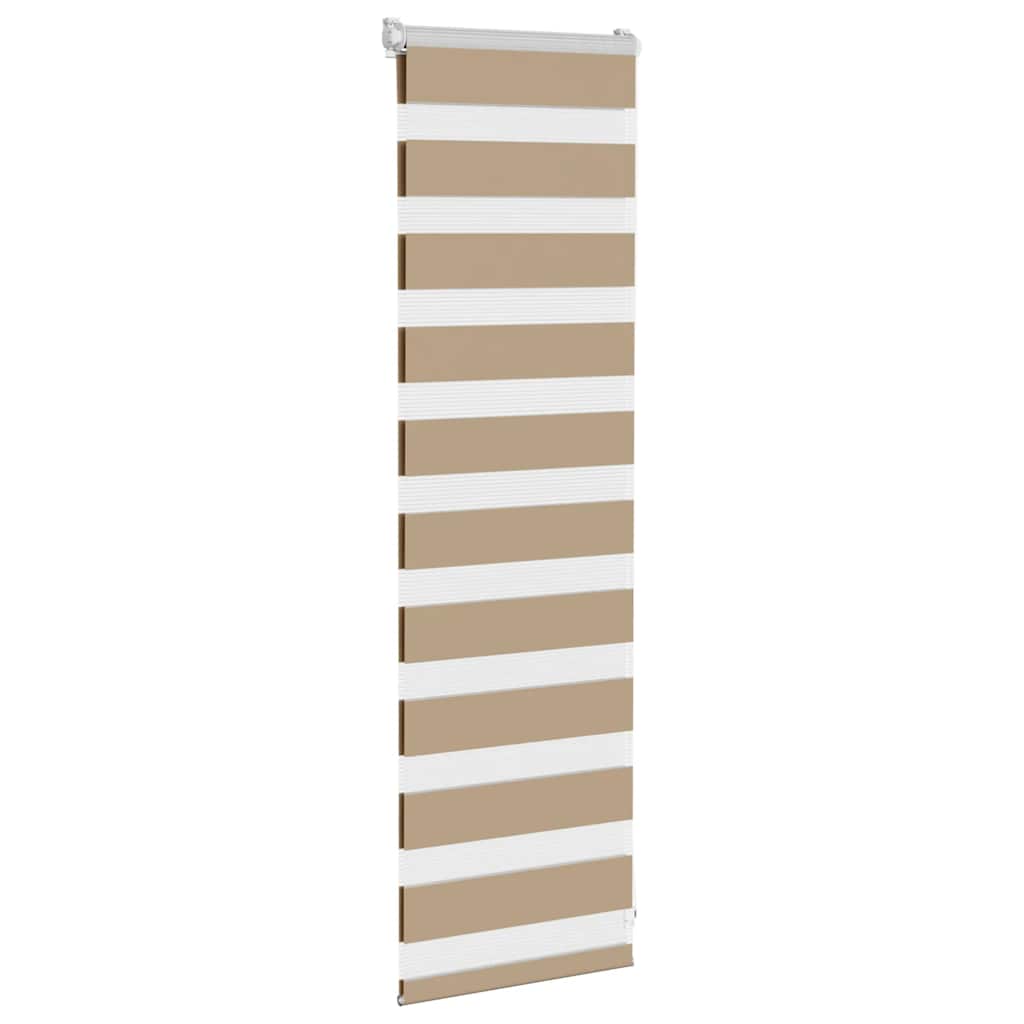 Vidaxl Zebra Blind 50x100 cm Staubbreite 45,9 cm Polyester Sandbraun