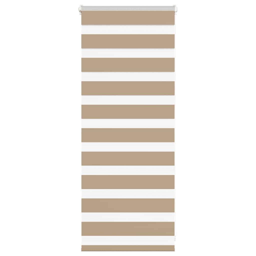 Vidaxl Zebra Blind 55x100 cm Staubbreite 50,9 cm Polyester Sandbraun