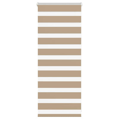 Vidaxl Zebra Blind 55x100 cm Staubbreite 50,9 cm Polyester Sandbraun