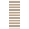 Vidaxl Zebra Blind 60x100 cm Staubbreite 55,9 cm Polyester Sandbraun
