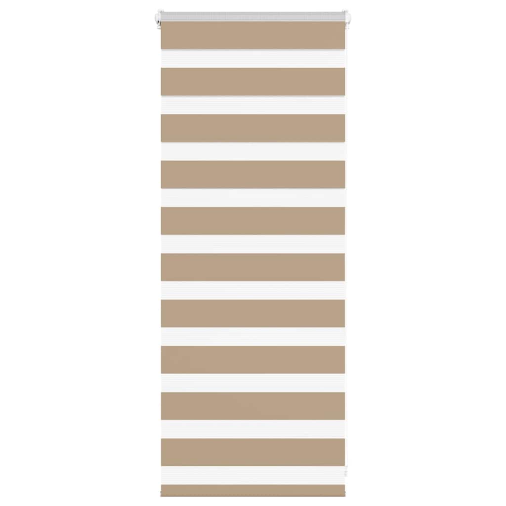 Vidaxl Zebra Blind 60x100 cm Staubbreite 55,9 cm Polyester Sandbraun