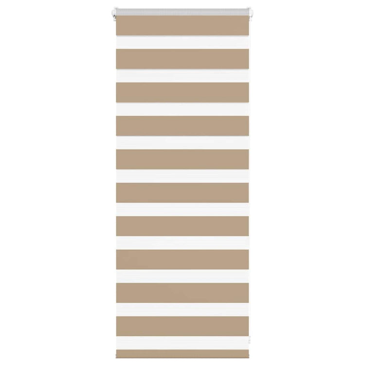Vidaxl Zebra Blind 60x100 cm Staubbreite 55,9 cm Polyester Sandbraun